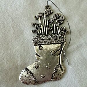 Christmas Ornament - Stocking Filled with Gold Clubs